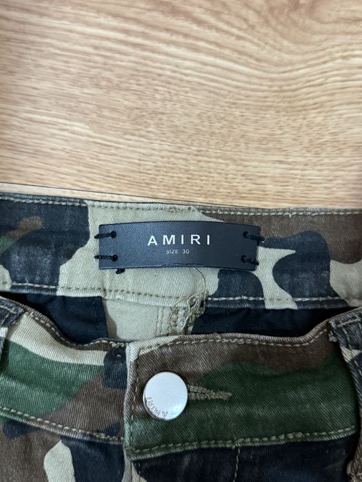 Amiri Камуфлажни Biker Jeans Дънки