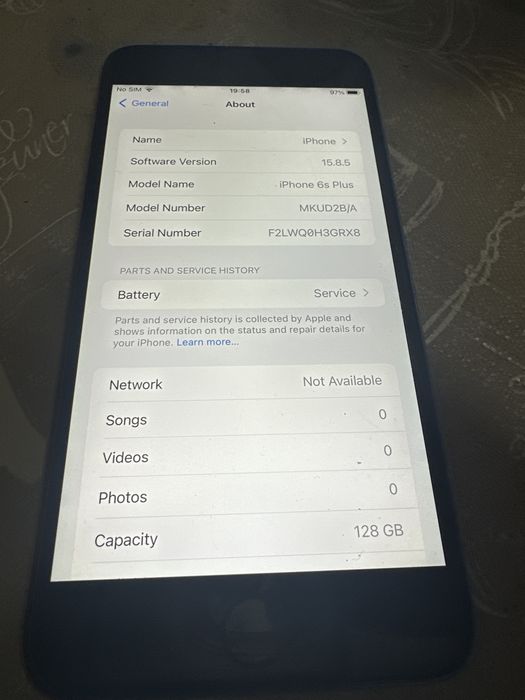 iph 6s  plus /128 gb liber reta