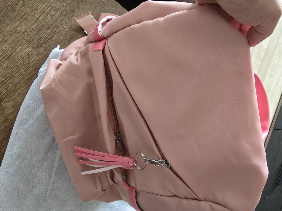 Розова дамска раница