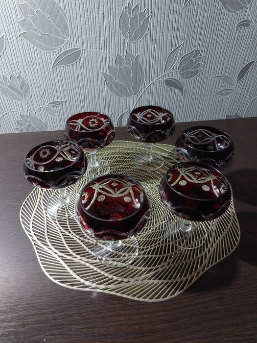 Vand Set Pahare Cristal Rubin