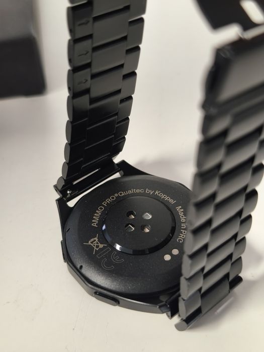 Ceas Smartwatch Qualtec AMMO PRO, AMOLED 1.43”, Apel Bluetooth, Negru