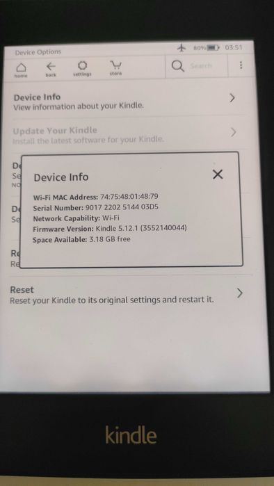 Amazon Kindle Paperwhite 7th gen подсветка DP75SDI ebook