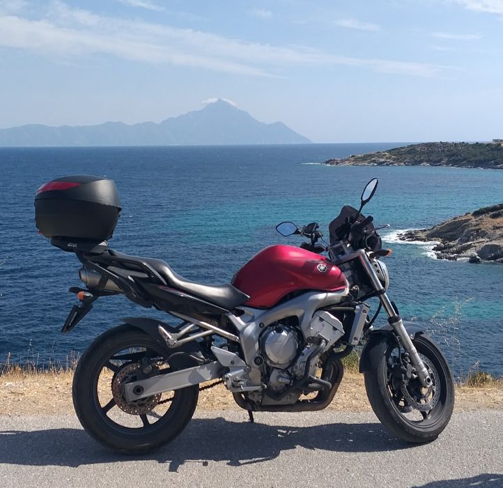 Yamaha FZ6 N + Topcase + Crashbar