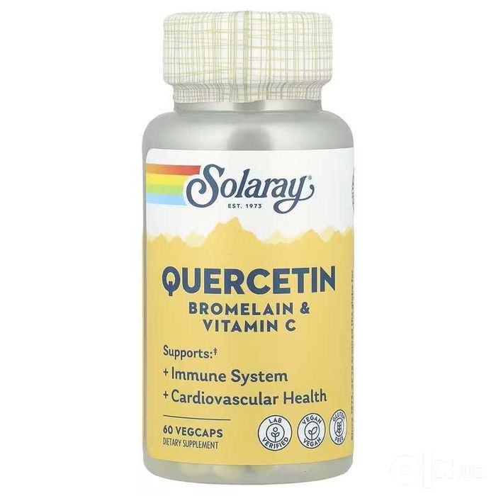 Solaray Quercetin Bromelain Кверцетин бромелаин и витамин C