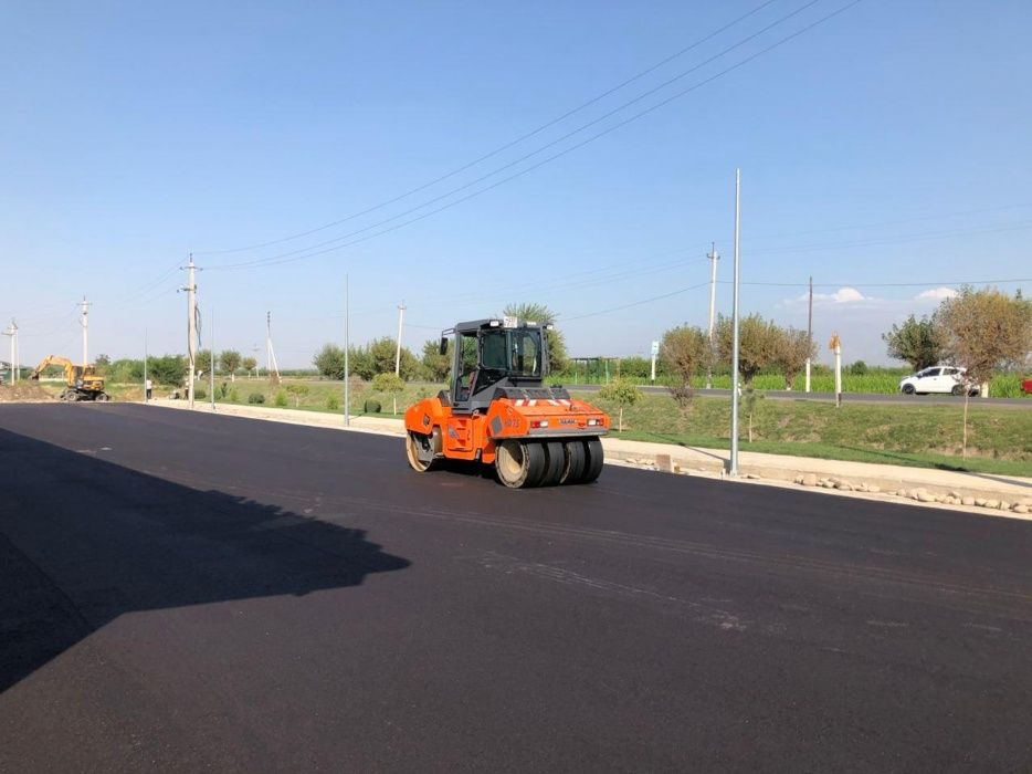 Качественное асфальтирование и ремонт дорог в Ташкенте. Своя техника