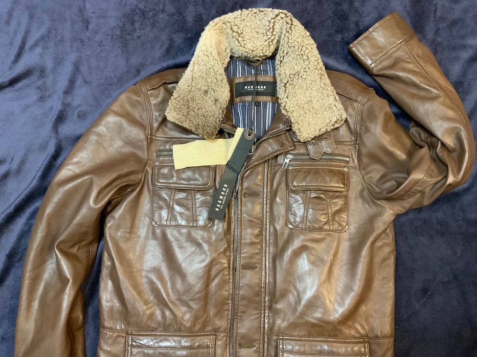 Oakwood-оригинално кожено палто размер л