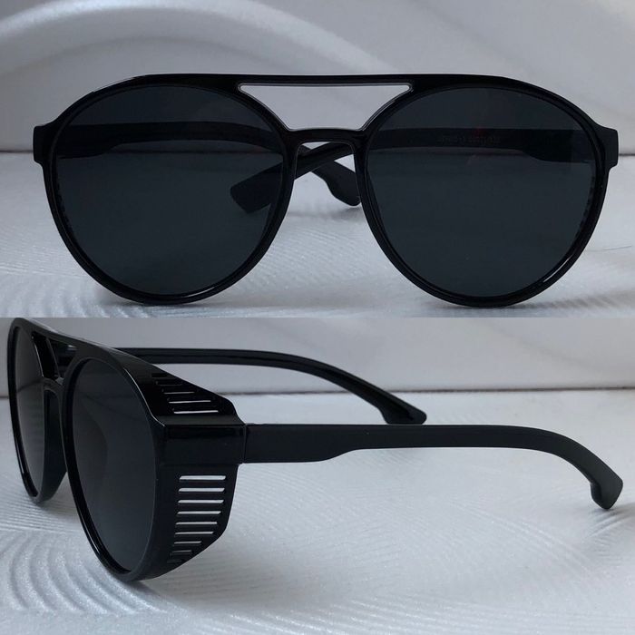 Модерни мъжки кръгли слънчеви очила