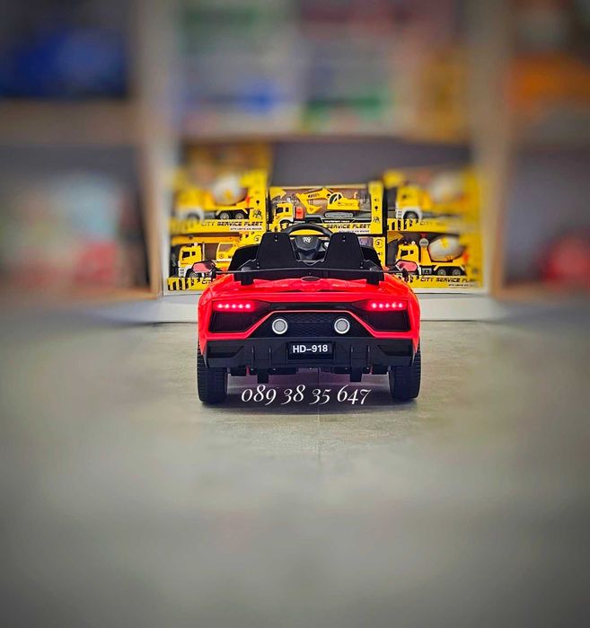 ТОП ЦЕНА!НОВО!Акумулаторна кола Chiara RED с 12V,USB,дистанционно