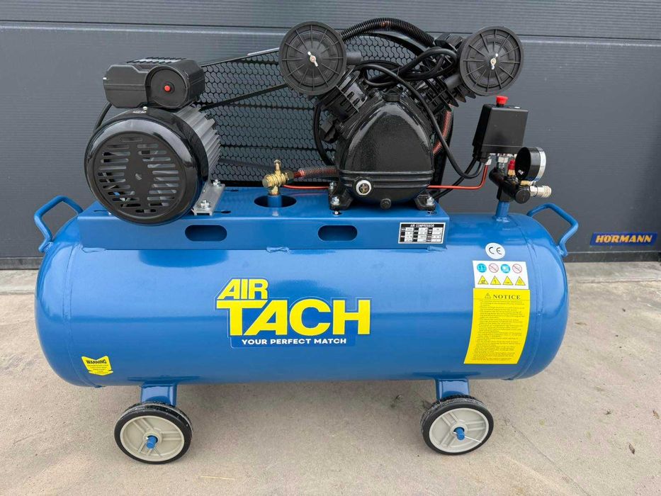 Компресор за въздух 100L3НР 2.2 кв 8 бара - 360 л/м + сет за боядиване