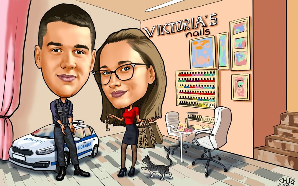 РИСУВАНИ карикатури  по снимка