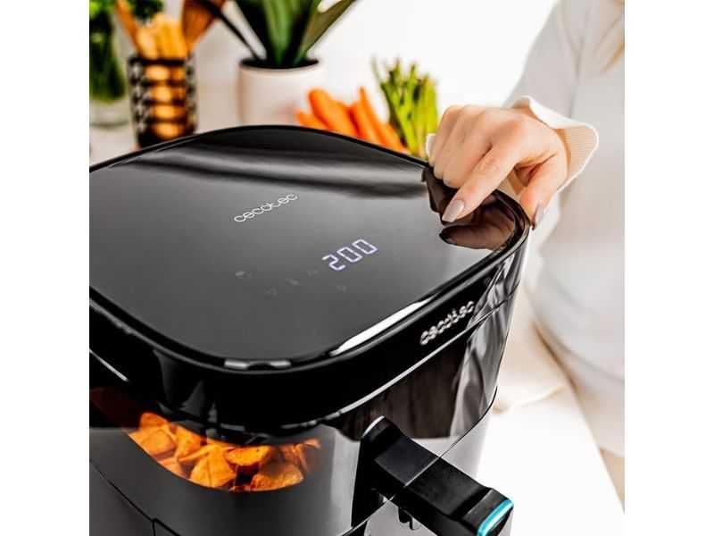 Еър Фрайър с ГРИЛ Cecotec Cecofry DuoHeat 6000, 6L, Черен