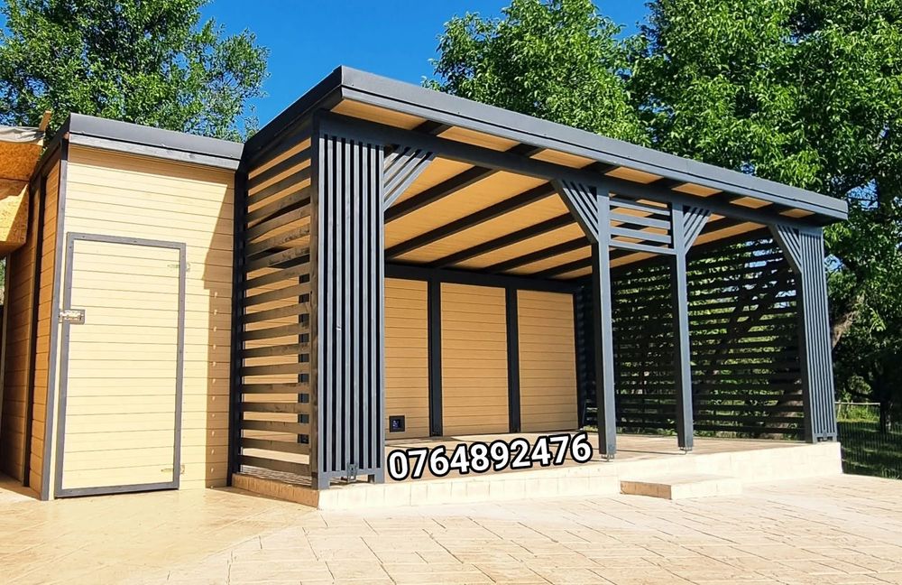Pergola terasa de lemn Bucuresti Ilfov montaj 4 ore foisor pavilion