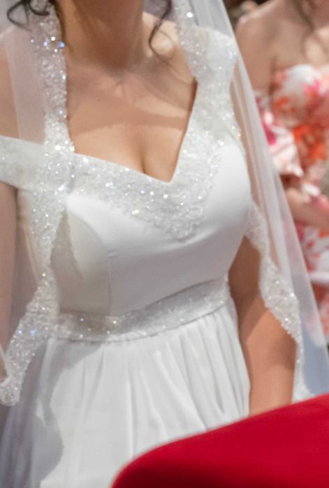 Rochie mireasa si voal Stefania Caragea