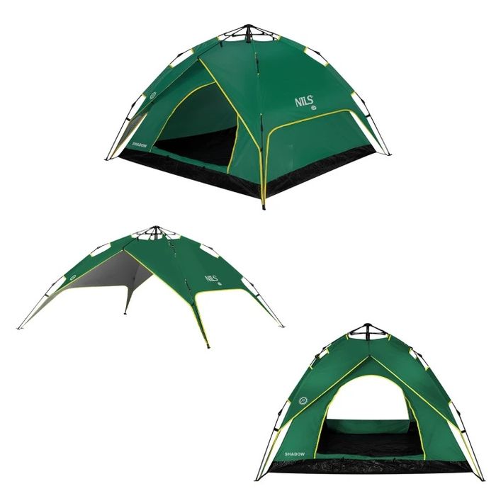 Cort Automat 3-4 Persoane Nils Camp NC7819 Shadow Green – Nou / Impecabil