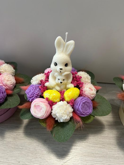 Aranjamente Paște din ceara de soia