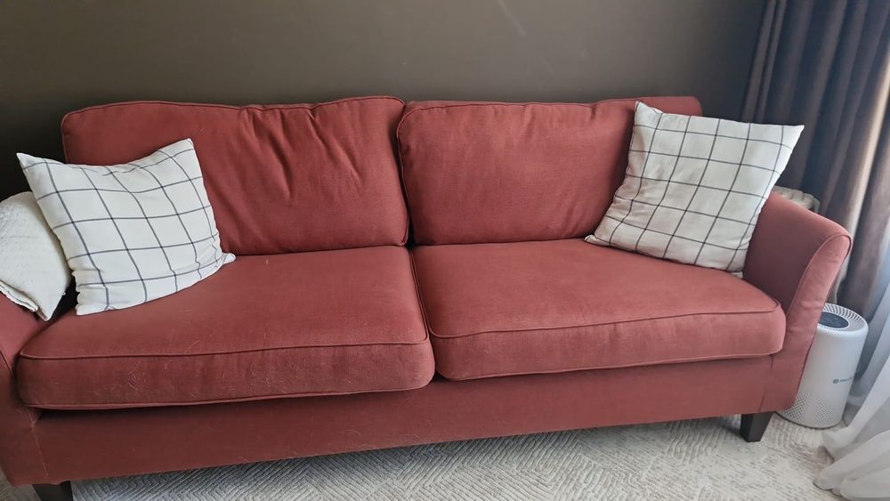 Canapea 3 locuri caramizie Ikea