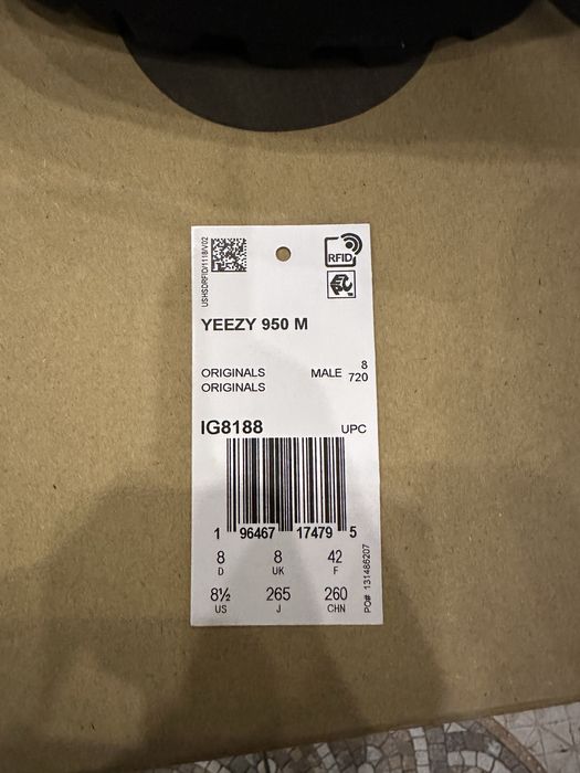 Adidas Yeezy 950 Pirate Black 2023