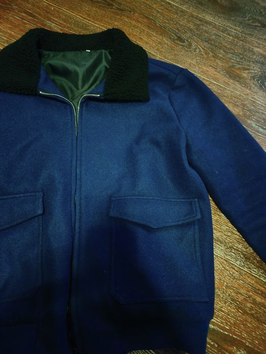 Мужское пальто с воротом