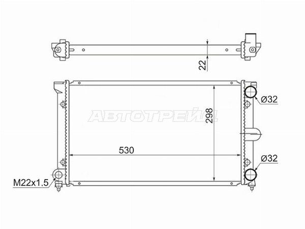 Радиатор Volkswagen Passat