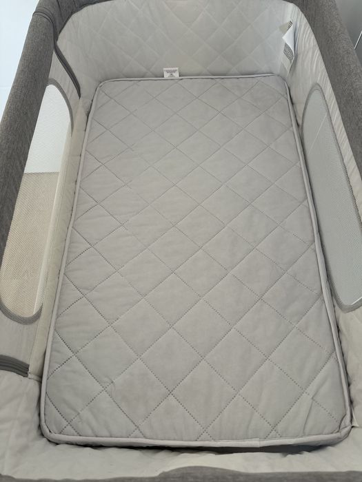 Patut co-sleeper, Feedo, Pliabil + saltea cocos- singurul si pt paturi inalte