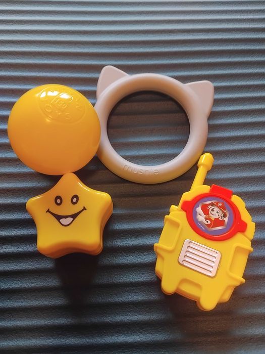 Mushie, paw patrol  и др. играчки за бебе - лот от 4 бр. само за 3 лв.