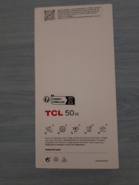 Telefon TCL 50 SE – 128GB, 8GB RAM – NOU (Doar desigilat pentru verificare)