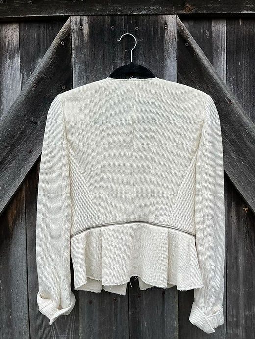 Jacheta scurta alba Zara S