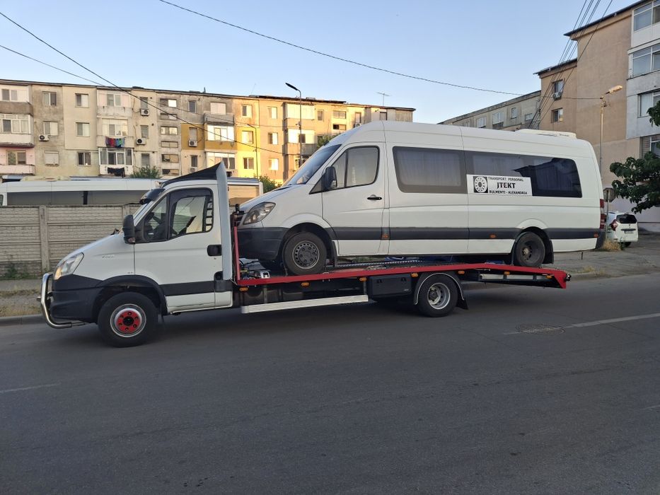 Tractari Auto Dube Microbuze Camioane si Utilaje Platforma Auto Alexandria Teleorman  Trailer  Teleorman
