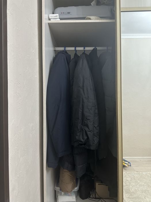 Купе шкаф, екі есікті, іші кең, үлкен