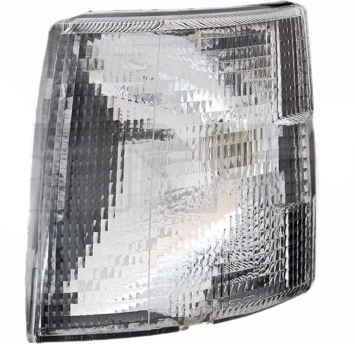 Lampa semnalizare fata Vw Transporter (T4) Tuning 07.1996-03.2003, Dreapta, ECE, cu carcasa neagra, fara varianta caravelle, alba, fara suport becuri, TYC, 701953042F, 701953050D