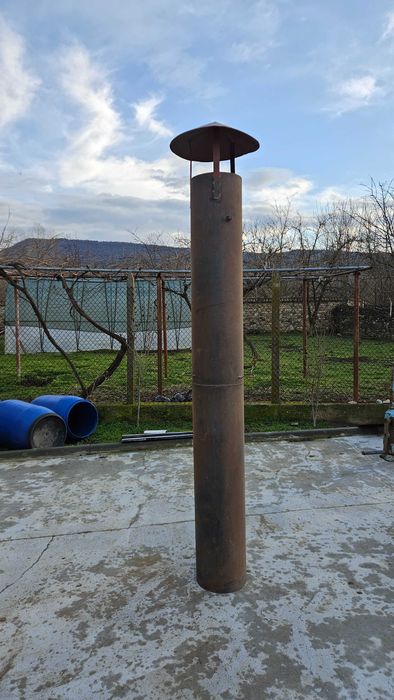 Комин с шапка, 2.20 метра дължина