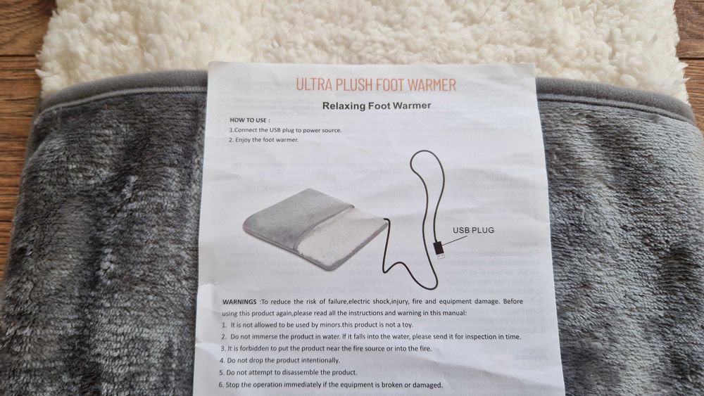 Подгряваща възглавница за крака