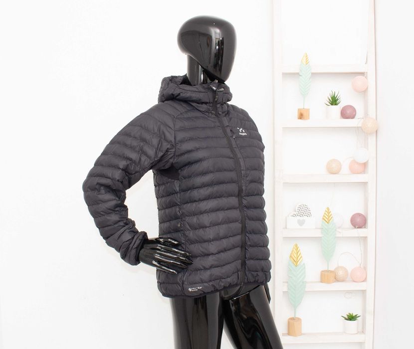 Haglofs Essens Mimic дамско яке черно с качулка пълнеж полиестер M