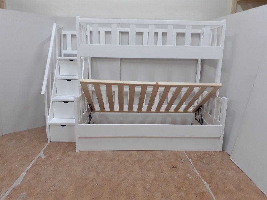 TRANSPORT GRATUIT.Pat etajat din lemn masiv cod 3509