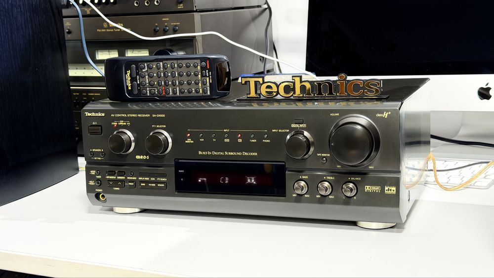 Technics SA-DX930 – Amplificator/Receiver AV Stereo 5.1 | Class H+ | 2x100W | Dolby Digital | DTS | RDS | Digital Optical | Phono | Telecomanda