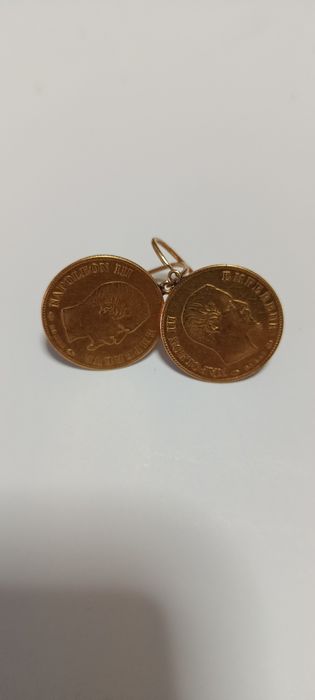Cercei aur 24k Napoleon III