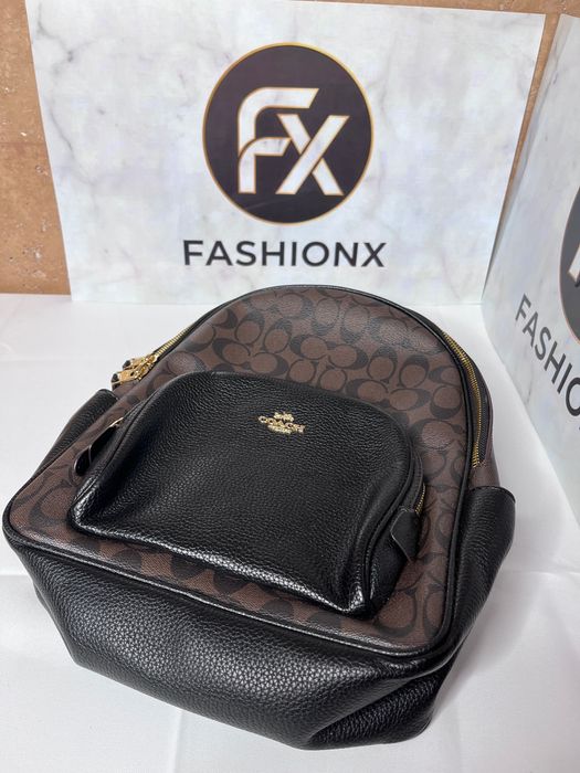 Rucsac dama negru-maro, model elegant, practic