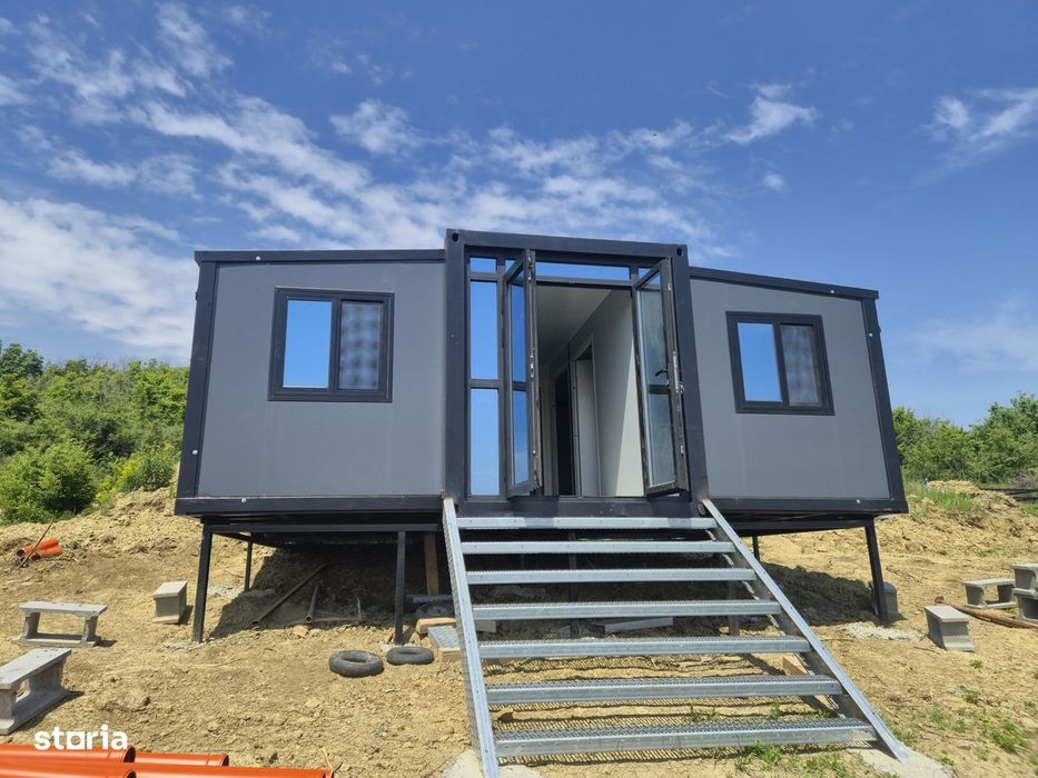 Casă modulară nouă în Tomești Dealul Crucii, 36 mp utili, teren 450 mp