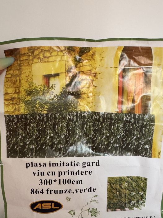 Plasa imitatie gard frunze