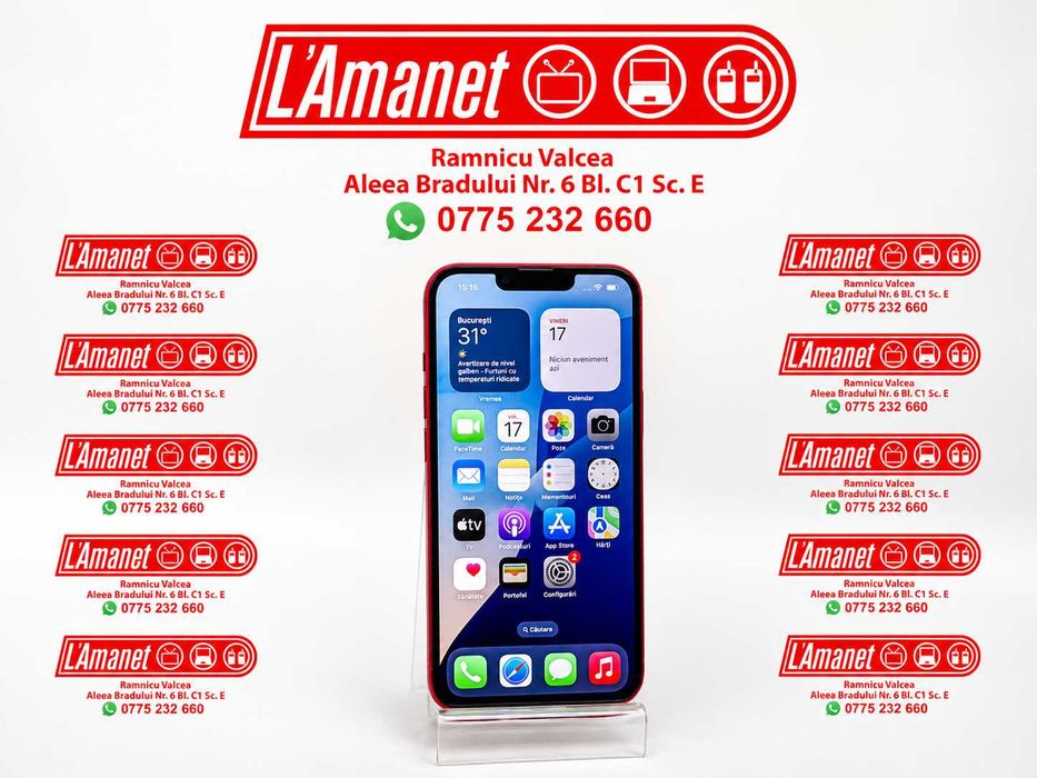 iPhone 14 Red 128 Neverlocked Stare Buna Bateria 100%
