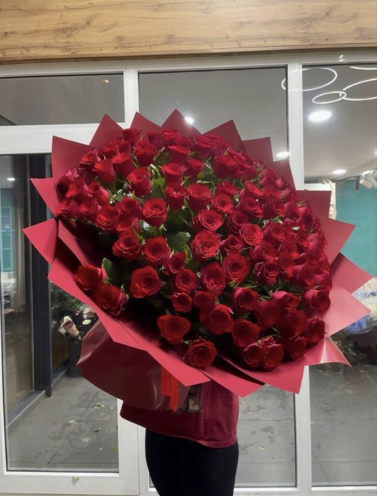 Цветы Букет 101 роза