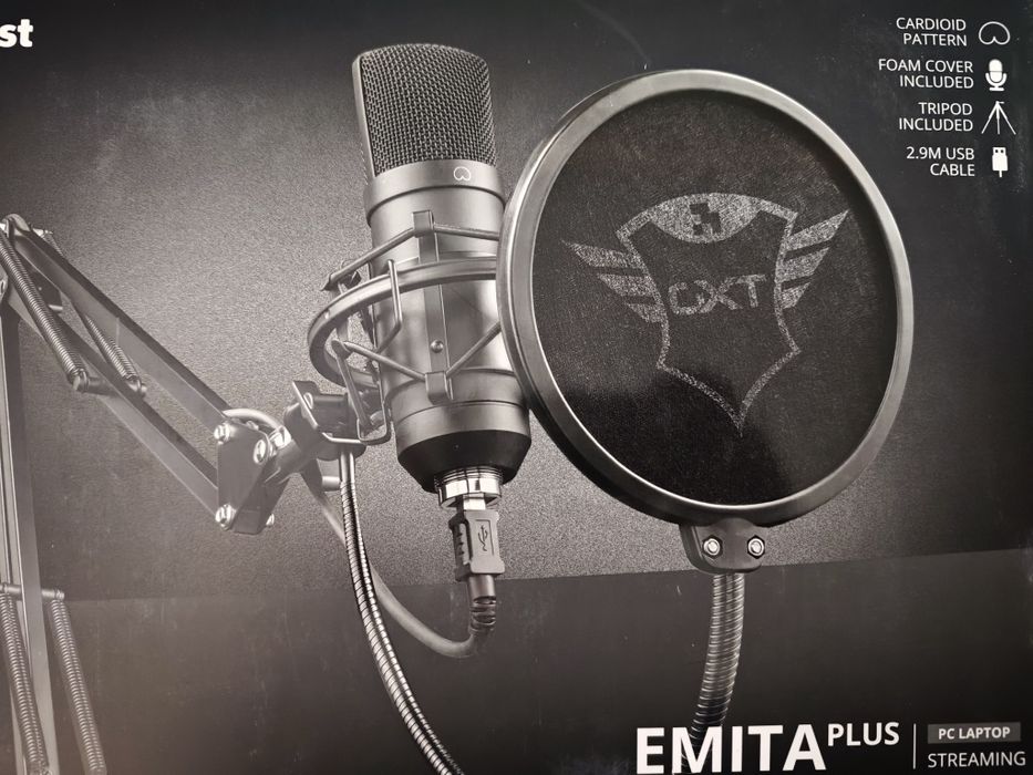 Microfon EMITA Plus GXT 252+ Streaming, Podcast, Gaming