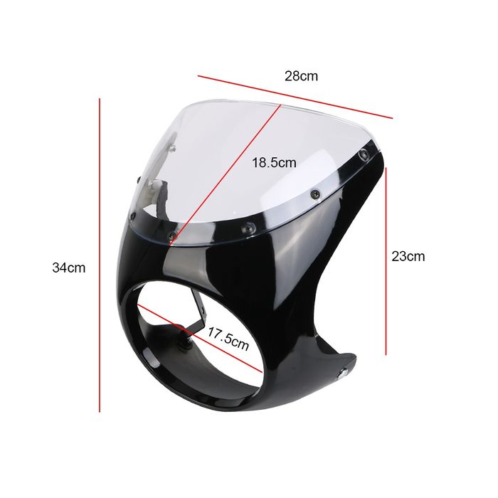 Маска за кръгъл фар и слюда