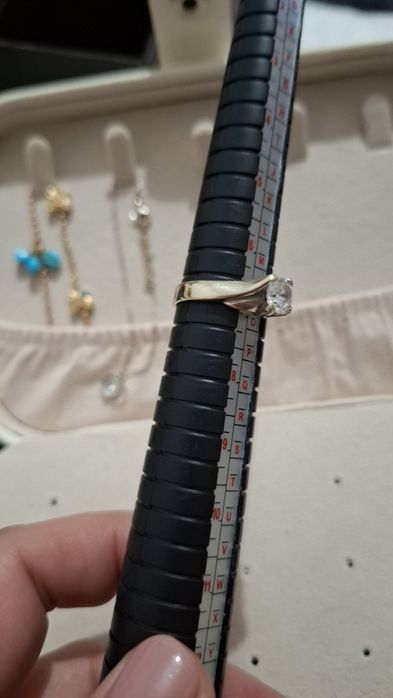 Inel aur 14k aur alb