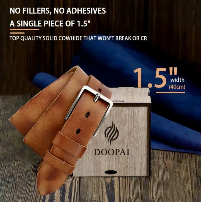 Мъжки спортни и стилни кожени колани DOLPAY*/Премиум естест. кожа -10% Промоция!