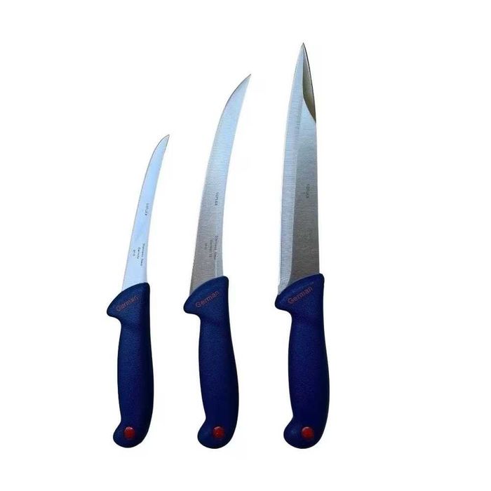 Set 3 Cutite Profesionale Macelarie Transat, Filetat, Otel Inoxidabil