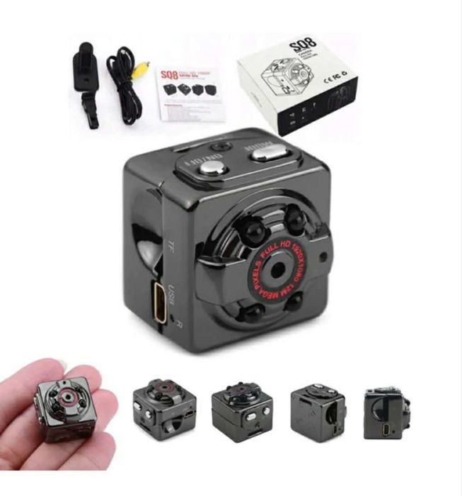 Mini Camera Spieging Sq8 Hidden FullHD, 1920x1080, Negru