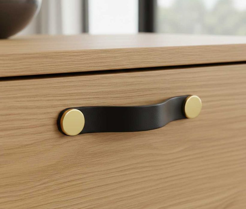 Manere din piele naturala pentru mobila