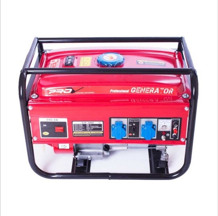 2,5 KW Генератор за ток монофазен 6.5 Hp - с ръчен старт