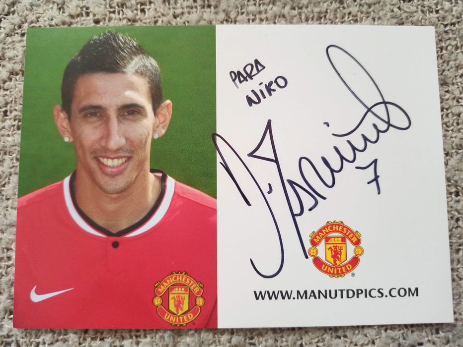 Автограф на Анхел Ди Мария